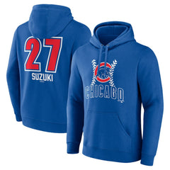 Royal Seiya Suzuki Chicago Cubs Fastball Player Name & Number Pullover Hoodie