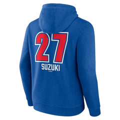 Royal Seiya Suzuki Chicago Cubs Fastball Player Name & Number Pullover Hoodie