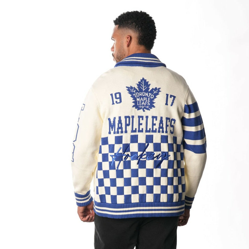 NHL Toronto Maple Leafs The Wild Collective Unisex Jacquard Full-Zip Sweater