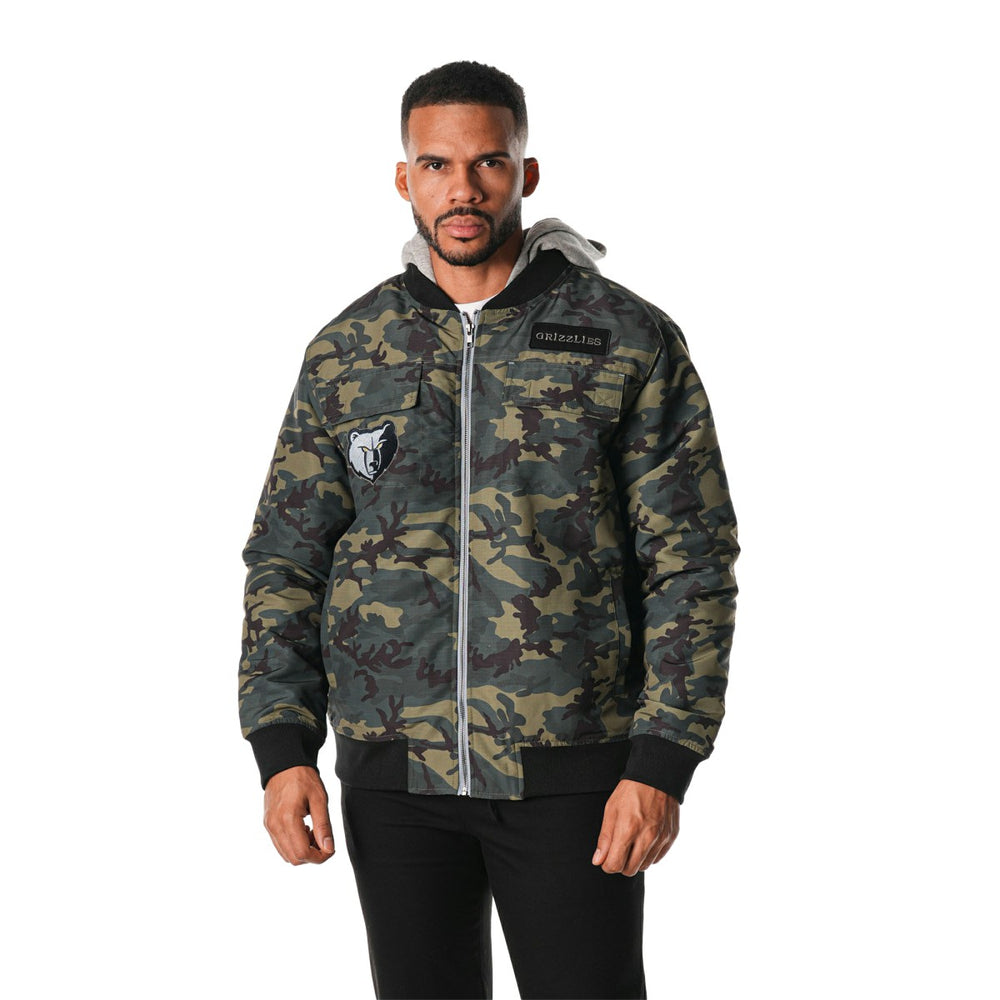 Memphis Grizzlies The Wild Collective Unisex Full-Zip Hoodie Bomber Jacket