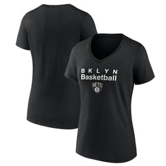 Brooklyn Nets Pick & Roll Coverage V-Neck T-Shirt