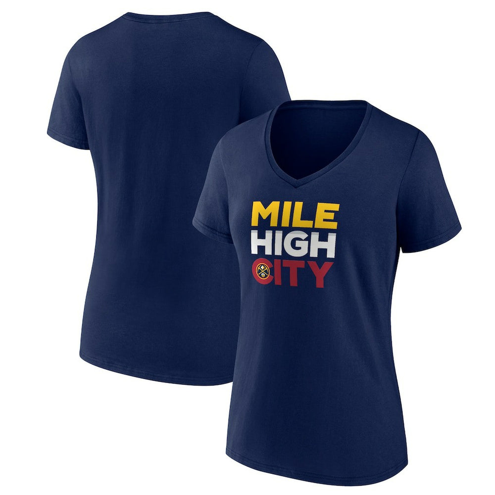 Denver Nuggets Pick & Roll Coverage V-Neck T-Shirt sale