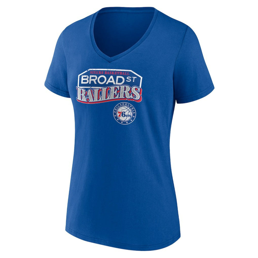 Philadelphia 76ers Pick & Roll Coverage V-Neck T-Shirt
