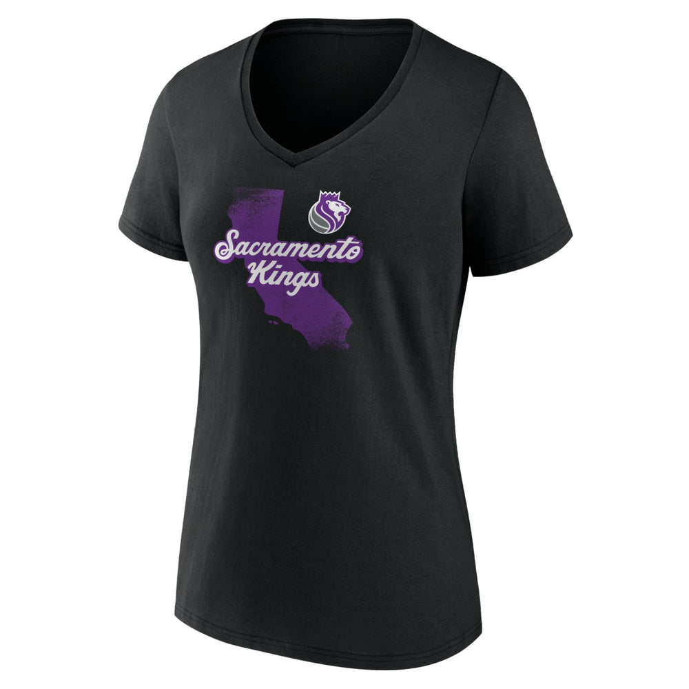 Sacramento Kings Pick & Roll Coverage V-Neck T-Shirt