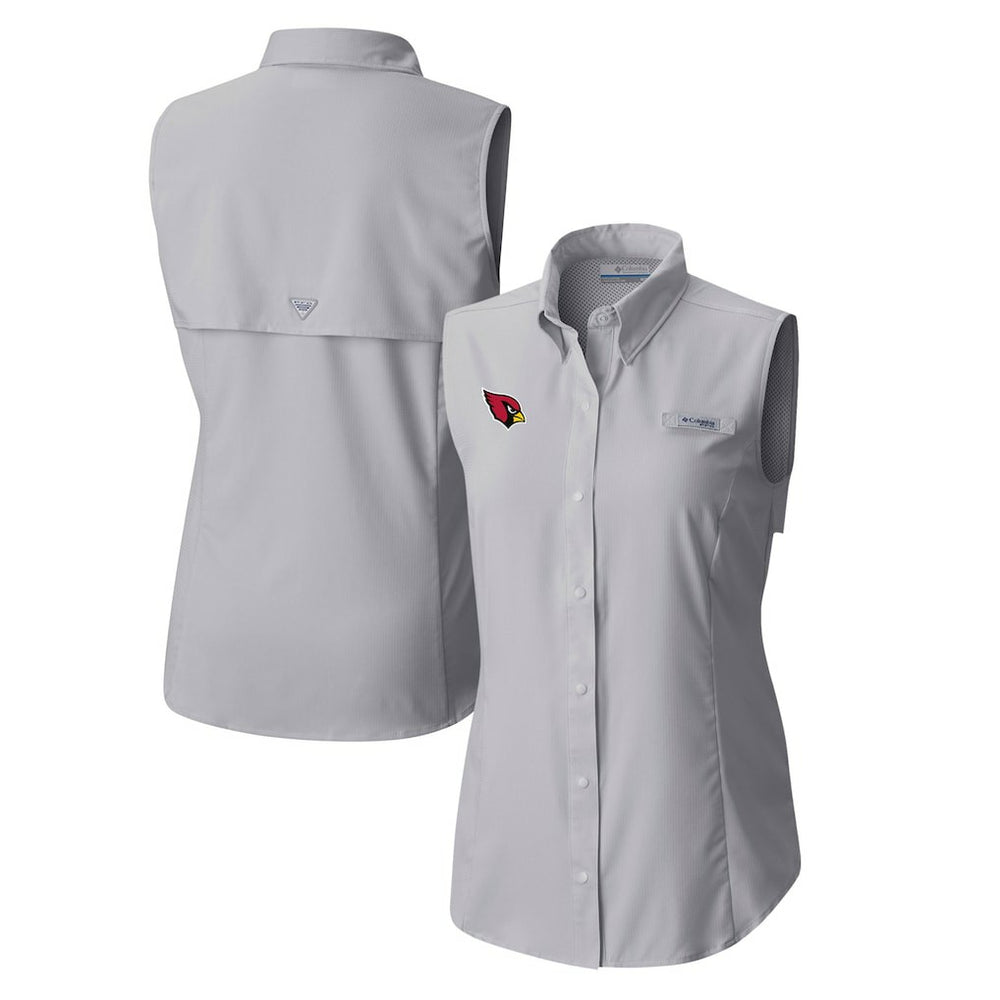 Women's PFG Tamiami Omni-Shade Sleeveless Button-Up Shirt - Arizona Cardinals
