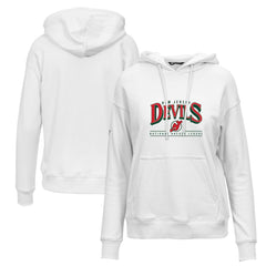 NHL New Jersey Devils Levelwear Women's Retro Adorn Spellout Pullover Hoodie