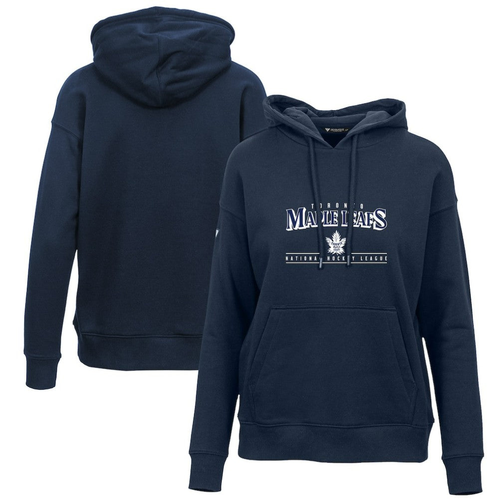 NHL Toronto Maple Leafs Levelwear Women's Retro Adorn Spellout Pullover Hoodie