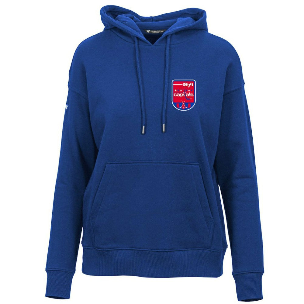 NHL Washington Capitals Levelwear Women's Retro Adorn Pullover Hoodie