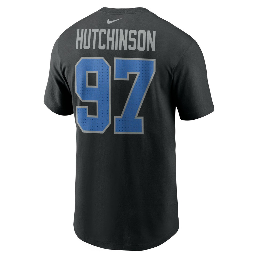 Aidan Hutchinson  Player Name & Number T-Shirt - Detroit Lions T-shirts