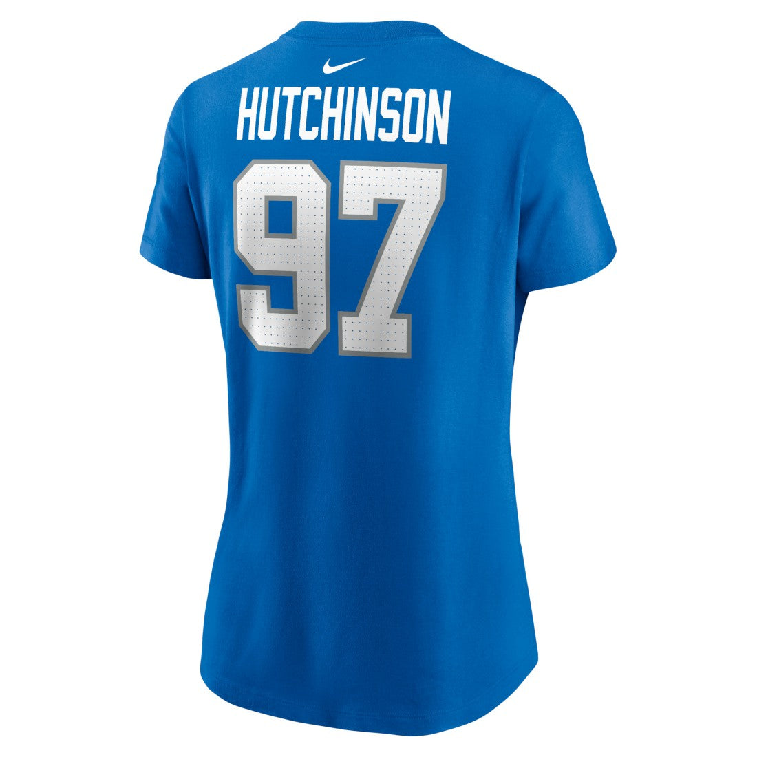 Aidan Hutchinson  Women's Player Name & Number T-Shirt - Detroit Lions T-shirts