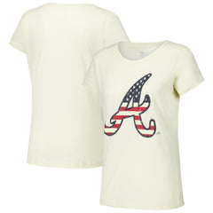 Cream Atlanta Braves New Era Women's Vintage T-Shirt