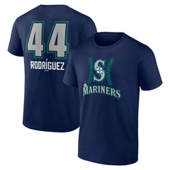 Navy Julio Rodríguez Seattle Mariners Name & Number Fastball T-Shirt