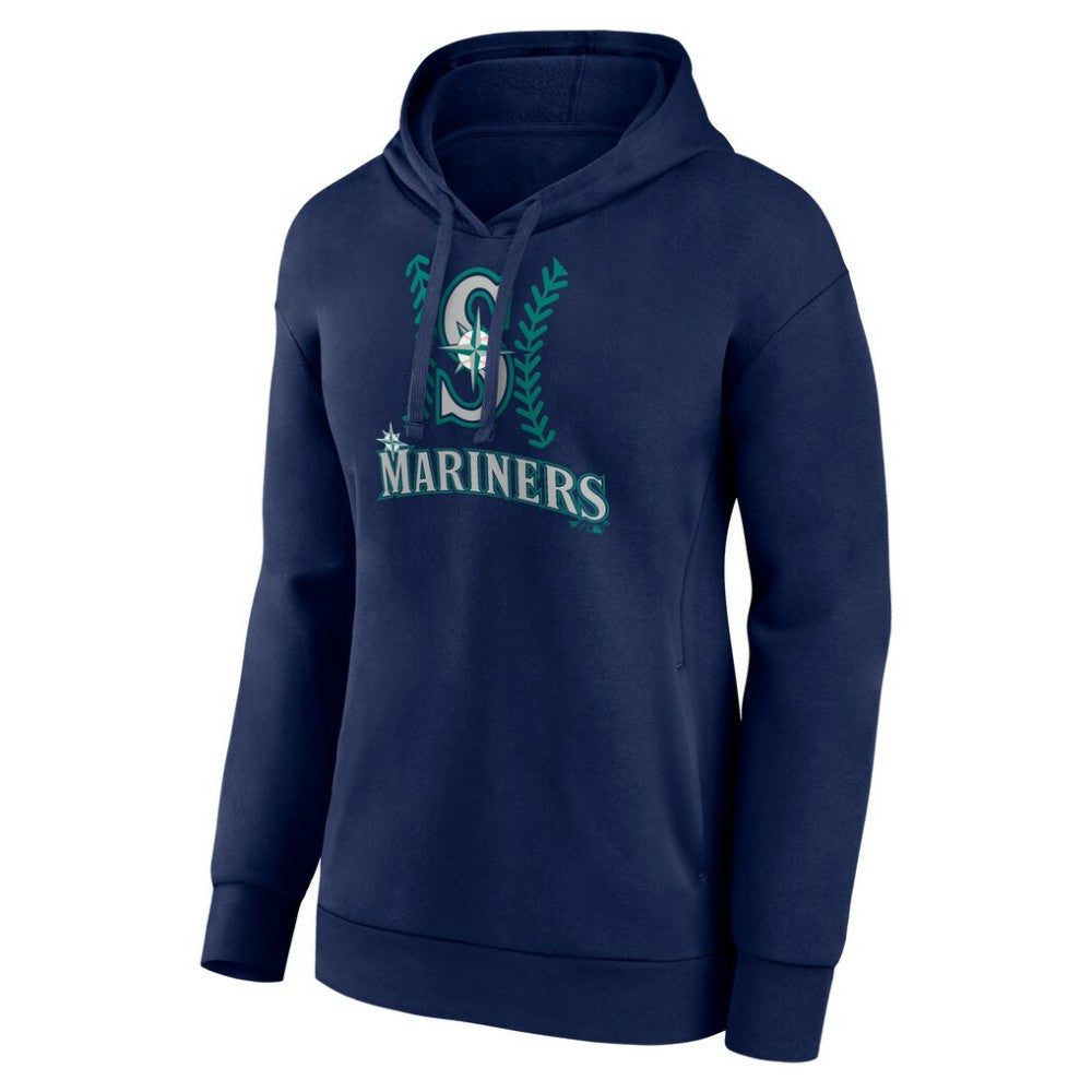 Navy Julio Rodríguez Seattle Mariners Women's Name & Number Fastball Pullover Hoodie