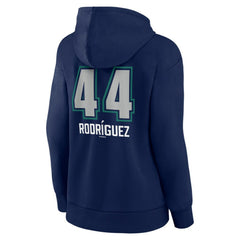 Navy Julio Rodríguez Seattle Mariners Women's Name & Number Fastball Pullover Hoodie