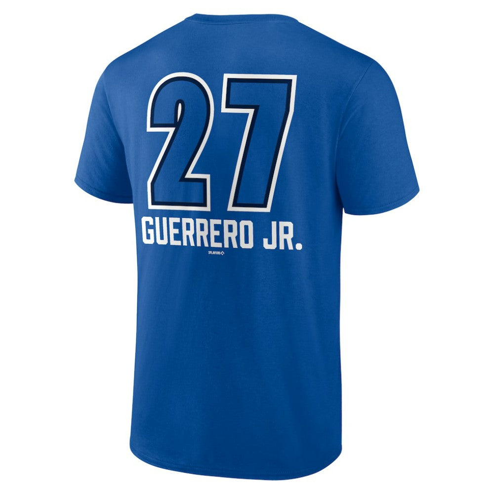 Royal Vladimir Guerrero Jr. Toronto Blue Jays Name & Number Fastball T-Shirt