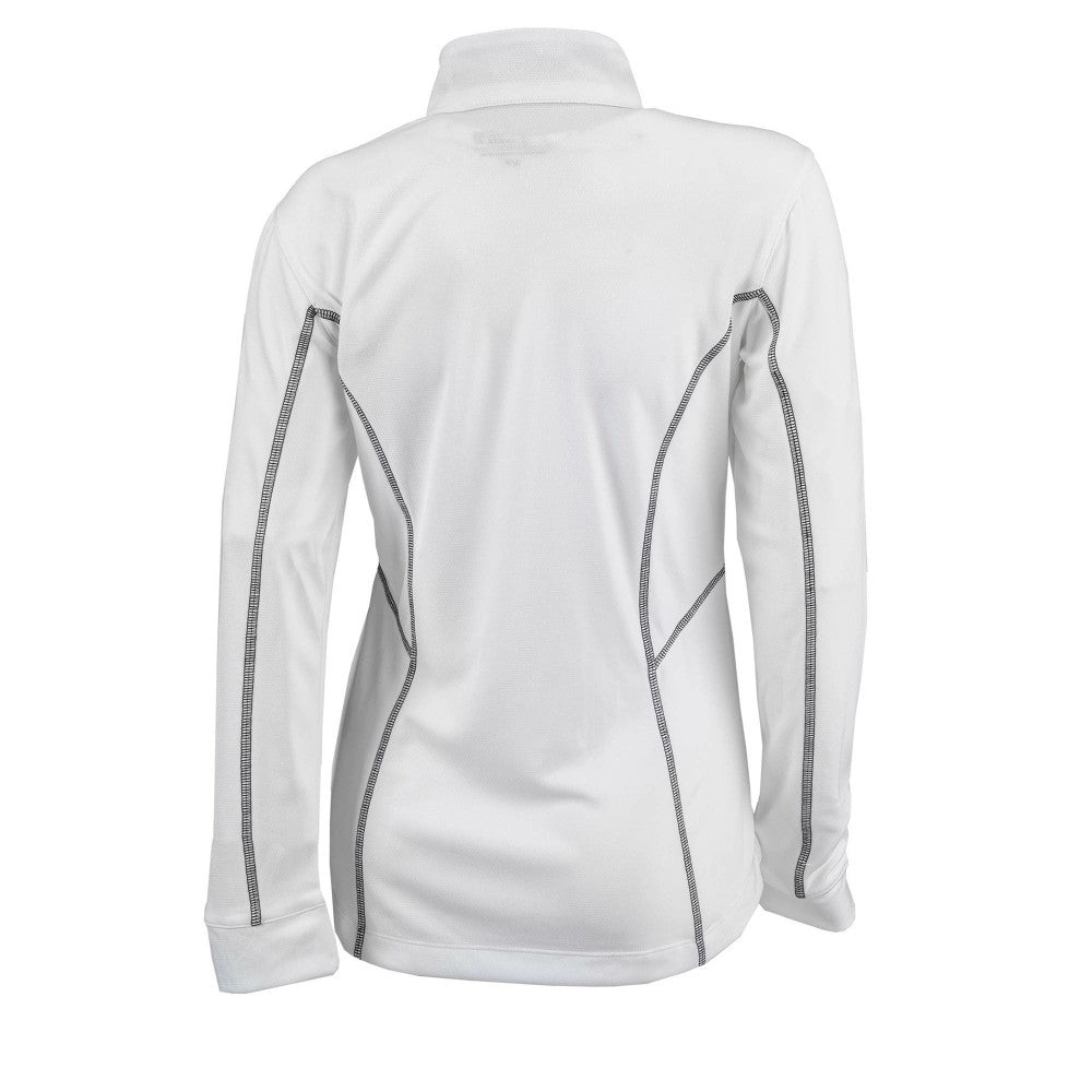 White Miami Marlins Columbia Women's Omni-Wick Shotgun Quarter-Zip Pullover Top