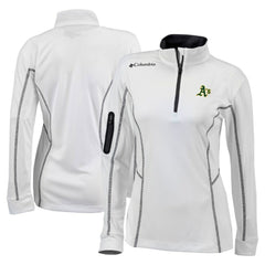 White Athletics Columbia Women's Omni-Wick Shotgun Quarter-Zip Pullover Top
