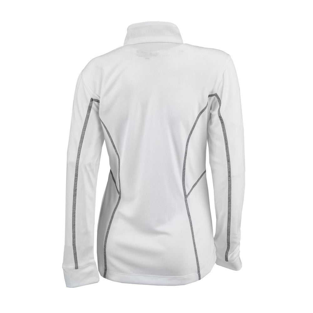 White Cincinnati Reds Columbia Women's Omni-Wick Shotgun Quarter-Zip Pullover Top