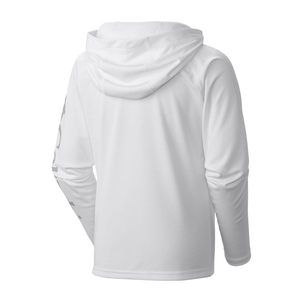 White Los Angeles Dodgers Columbia Youth Terminal Tackle Long Sleeve Hoodie T-Shirt