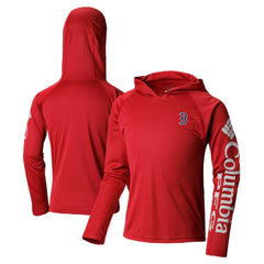 Red Boston Red Sox Columbia Youth Terminal Tackle Long Sleeve Hoodie T-Shirt