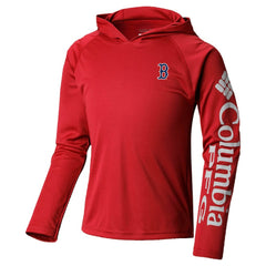 Red Boston Red Sox Columbia Youth Terminal Tackle Long Sleeve Hoodie T-Shirt