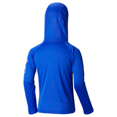 Royal Chicago Cubs Columbia Youth Terminal Tackle Long Sleeve Hoodie T-Shirt