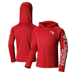 Red Cleveland Guardians Columbia Youth Terminal Tackle Long Sleeve Hoodie T-Shirt