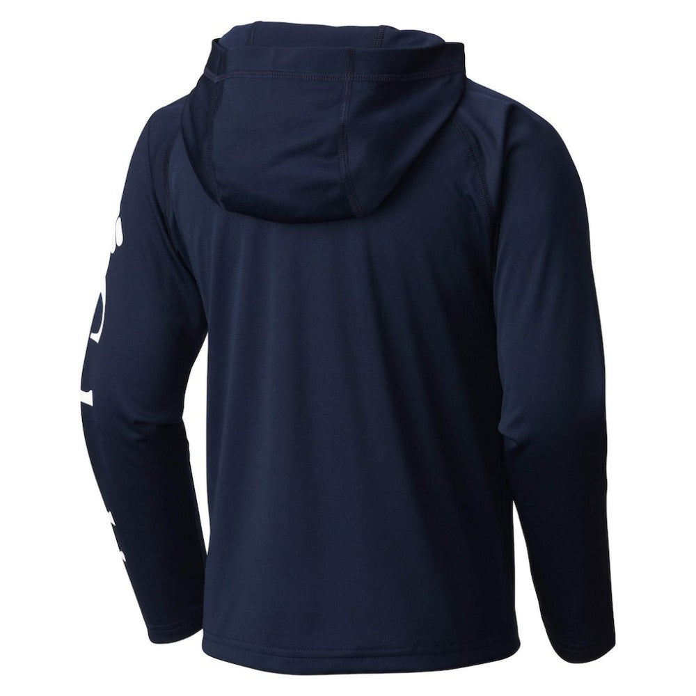Navy New York Yankees Columbia Youth Terminal Tackle Long Sleeve Hoodie T-Shirt