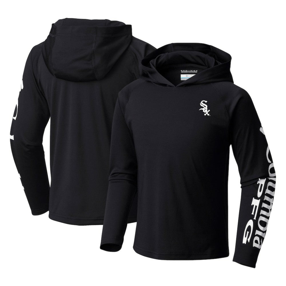 Black Chicago White Sox Columbia Youth Terminal Tackle Long Sleeve Hoodie T-Shirt