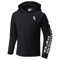Black Chicago White Sox Columbia Youth Terminal Tackle Long Sleeve Hoodie T-Shirt