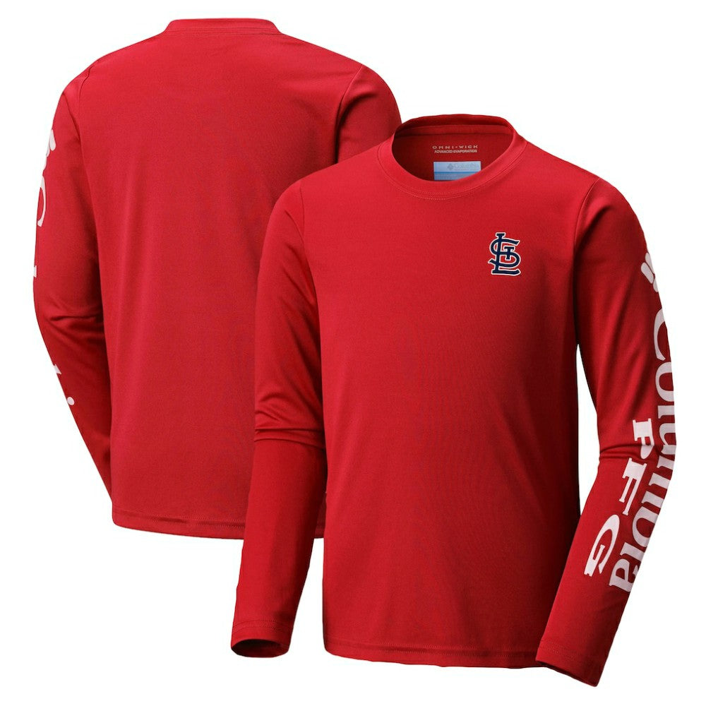 Red St. Louis Cardinals Columbia Youth Terminal Tackle Long Sleeve T-Shirt