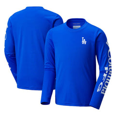 Royal Los Angeles Dodgers Columbia Youth Terminal Tackle Long Sleeve T-Shirt