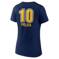 Navy Sal Frelick Milwaukee Brewers Women's Name & Number Fastball V-Neck T-Shirt