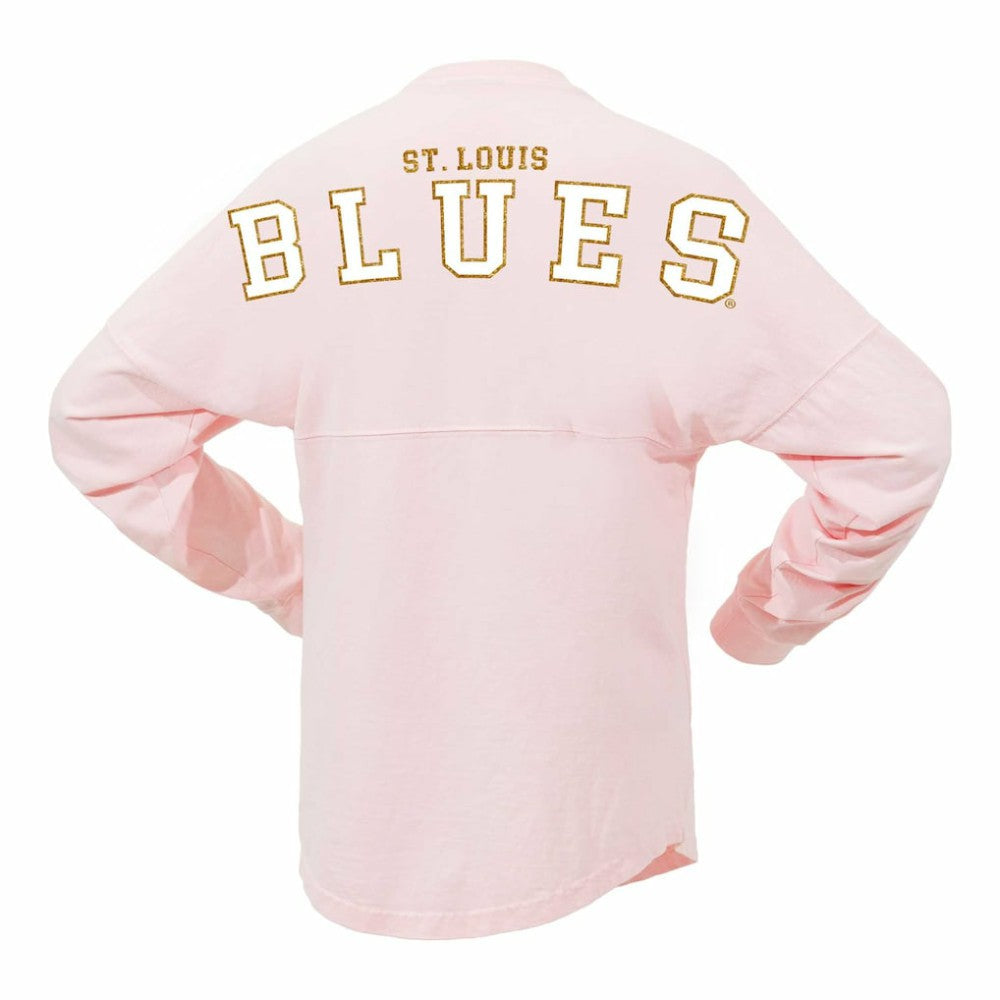 NHL St. Louis Blues Fanatics Women's Spirit Jersey Long Sleeve T-Shirt