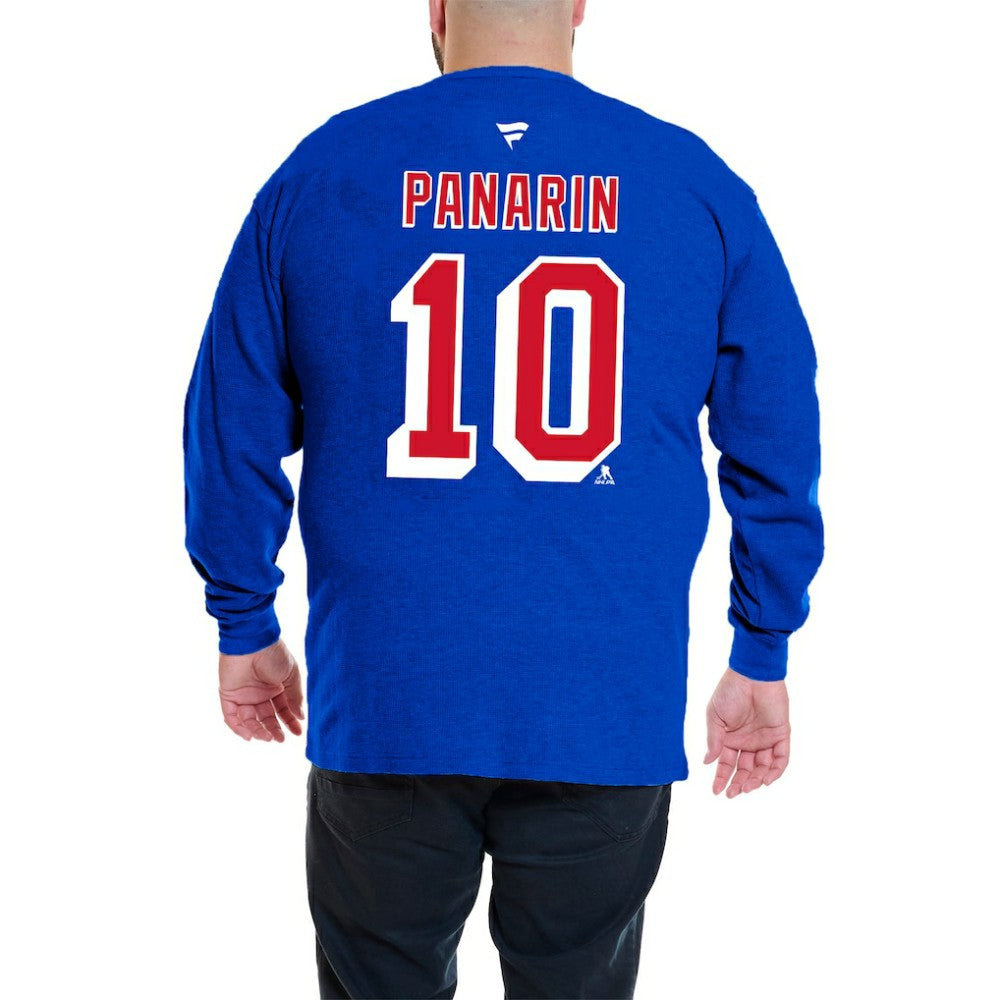 NHL Artemi Panarin New York Rangers Profile Big & Tall Name & Number Thermal Pullover Sweatshirt