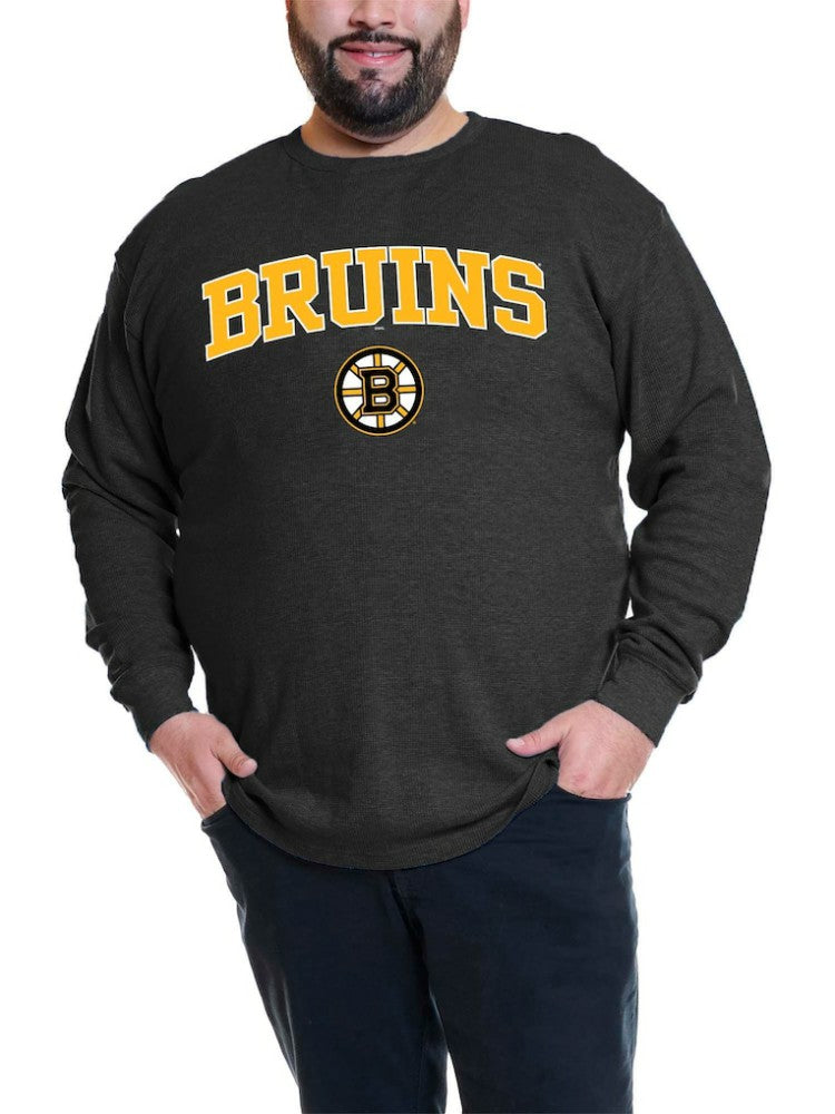 NHL David Pastrnak Boston Bruins Profile Big & Tall Name & Number Thermal Pullover Sweatshirt