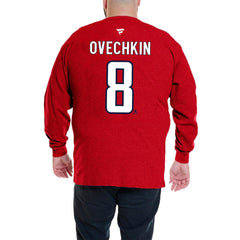 NHL Alexander Ovechkin Washington Capitals Profile Big & Tall Name & Number Thermal Pullover Sweatshirt