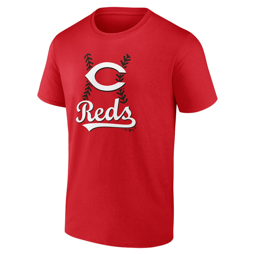 Red Spencer Steer Cincinnati Reds Name & Number Fastball T-Shirt