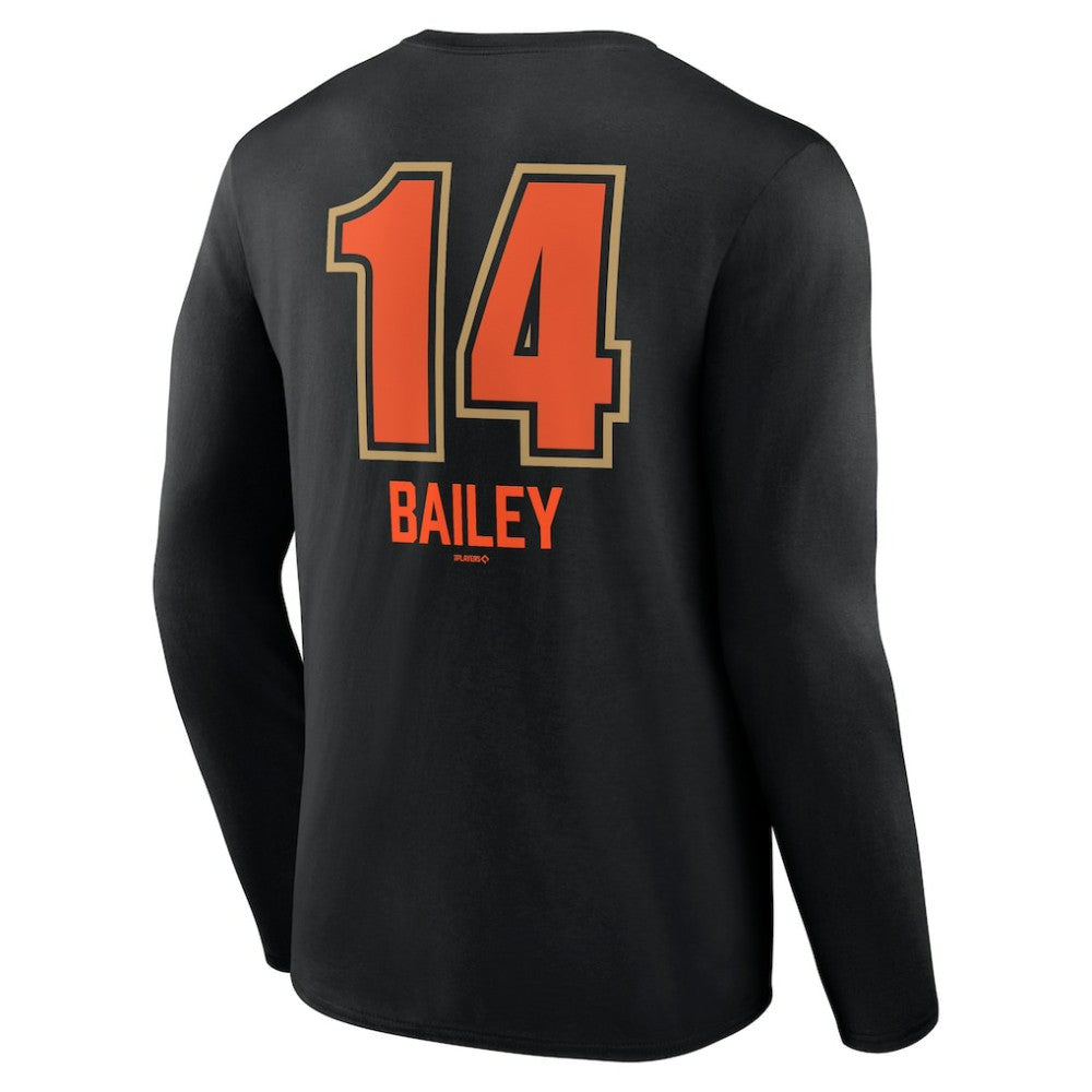 Black Patrick Bailey San Francisco Giants Name & Number Fastball Long Sleeve T-Shirt