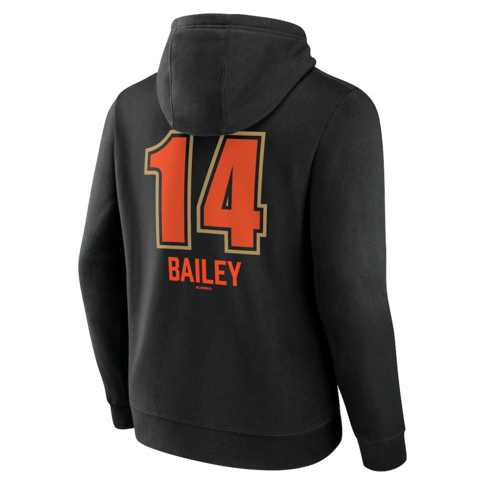 Black Patrick Bailey San Francisco Giants Name & Number Fastball Pullover Hoodie