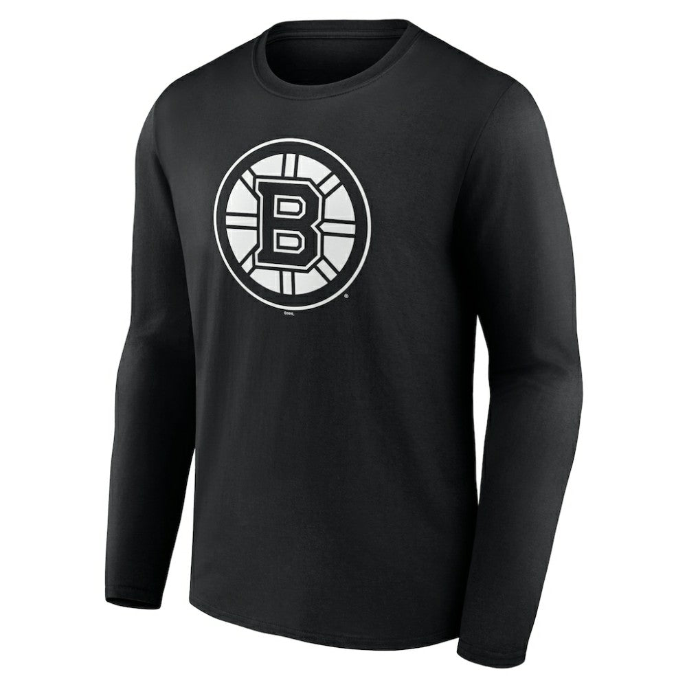NHL Boston Bruins Personalized Name & Number Monochrome Long Sleeve T-Shirt