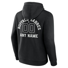 NHL Buffalo Sabres Personalized Name & Number Monochrome Pullover Hoodie