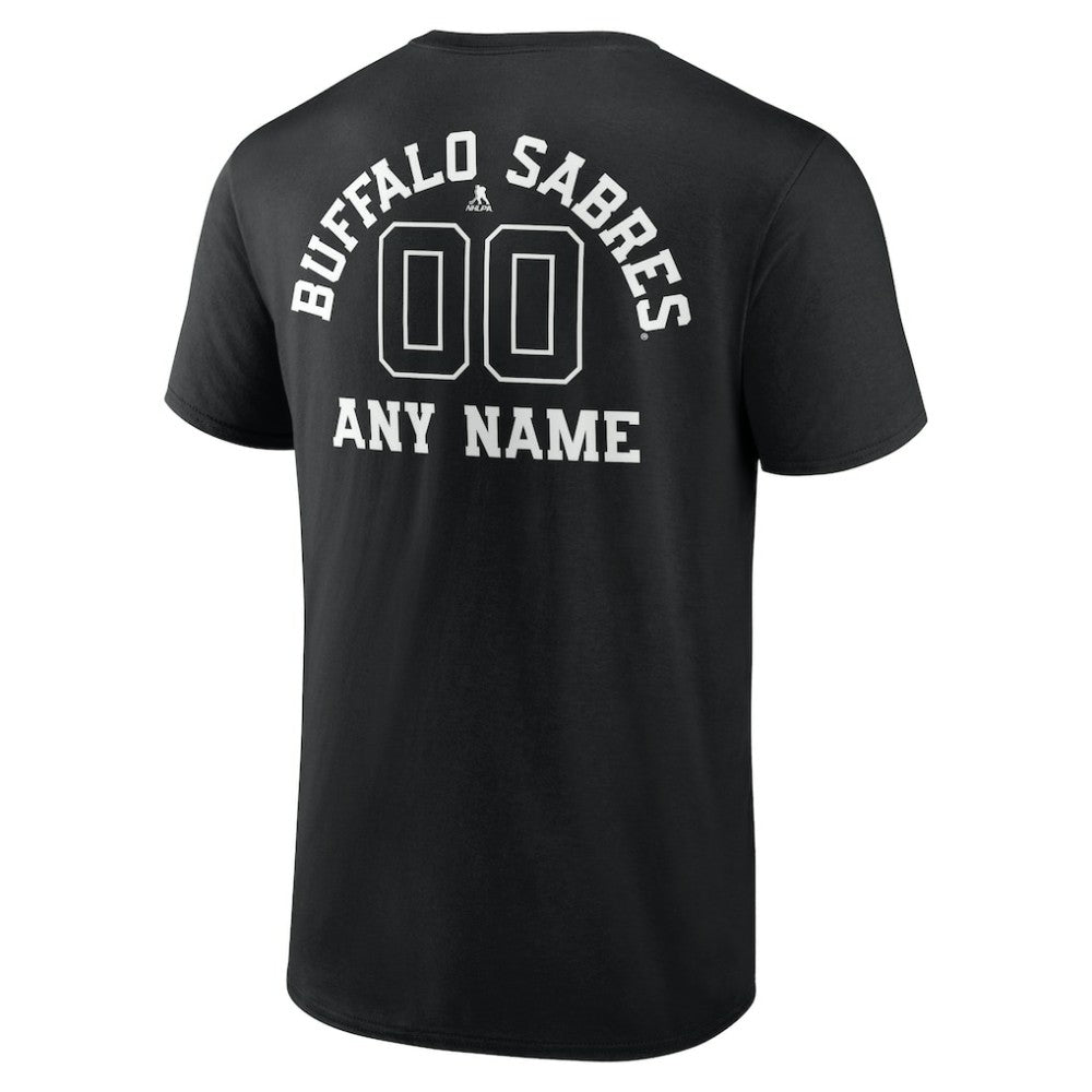 NHL Buffalo Sabres Personalized Name & Number Monochrome T-Shirt