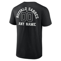 NHL Buffalo Sabres Personalized Name & Number Monochrome T-Shirt