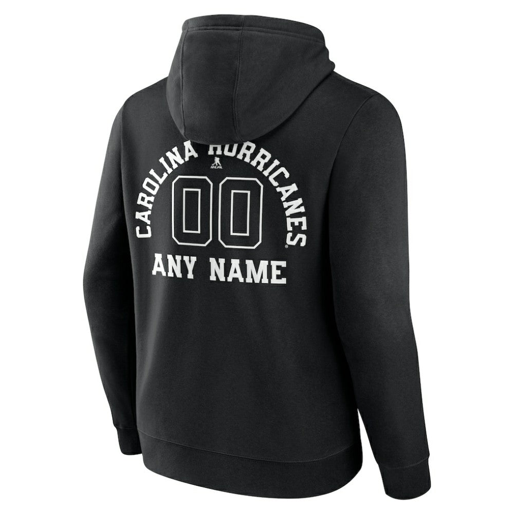NHL Carolina Hurricanes Personalized Name & Number Monochrome Pullover Hoodie