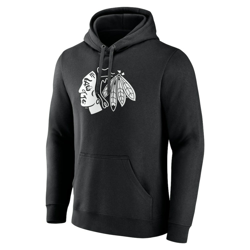 NHL Chicago Blackhawks Personalized Name & Number Monochrome Pullover Hoodie