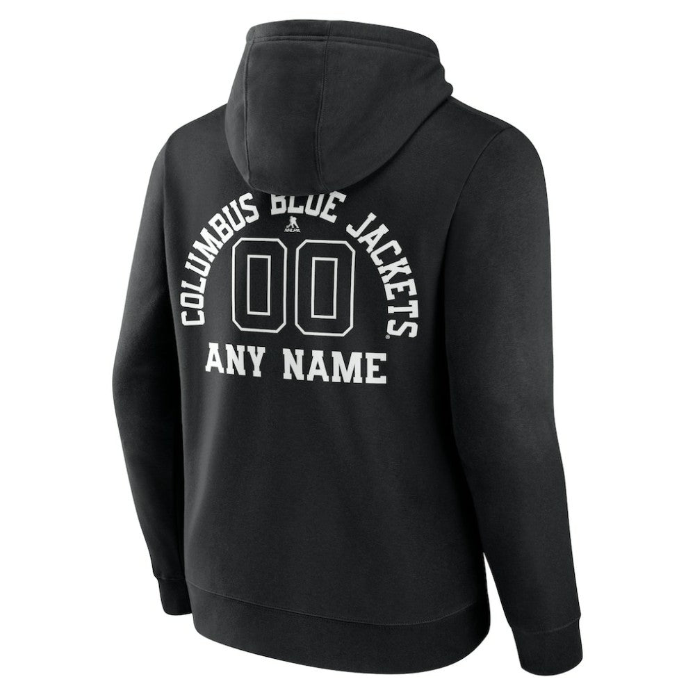 NHL Columbus Blue Jackets Personalized Name & Number Monochrome Pullover Hoodie
