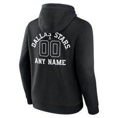 NHL Dallas Stars Personalized Name & Number Monochrome Pullover Hoodie