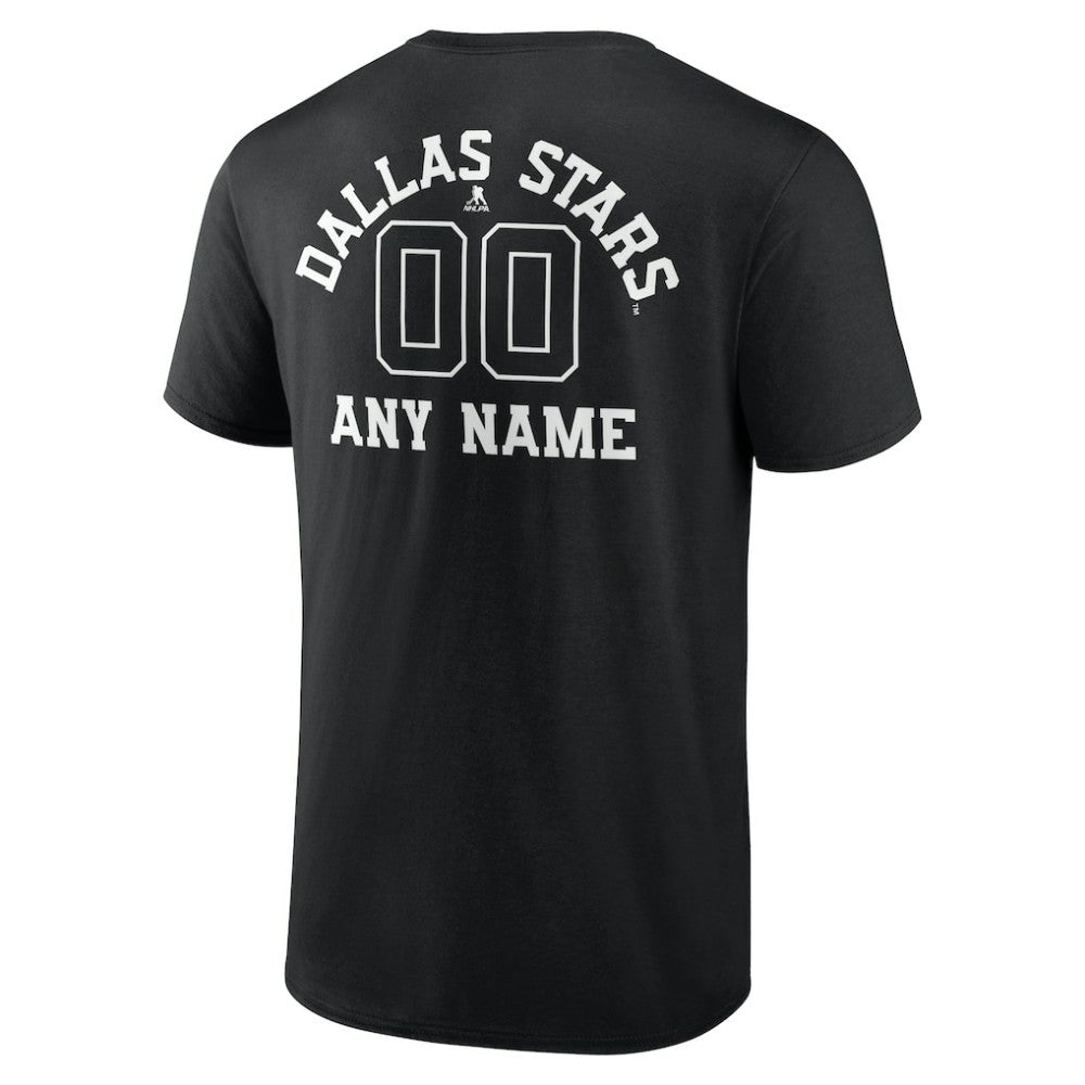 NHL Dallas Stars Personalized Name & Number Monochrome T-Shirt