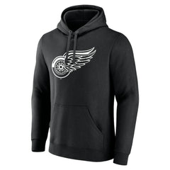 NHL Detroit Red Wings Personalized Name & Number Monochrome Pullover Hoodie